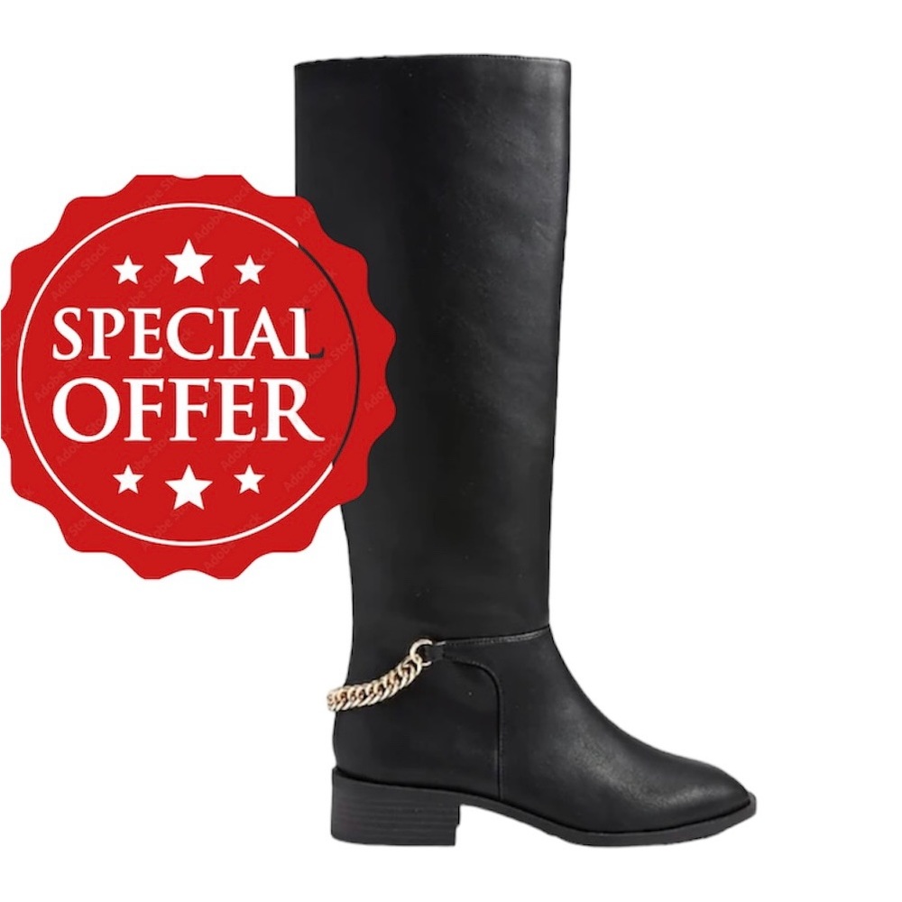 Express Chain Riding Boots - Picture 6 of 9